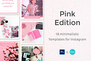 Pink - 18 Instagram Templates, a Social Media Template by Annemiek van Luinen (Thumbnail 1 of 8)