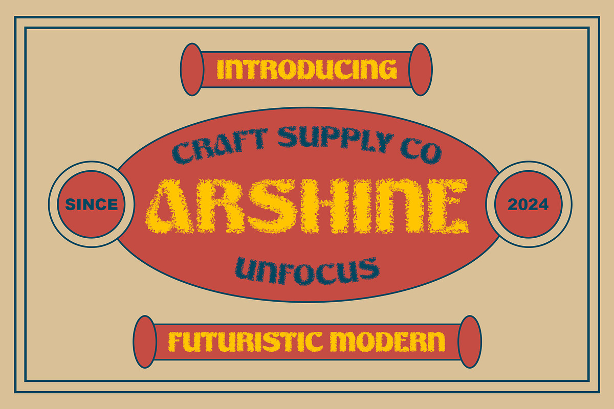 Arshine Unfocus, a Sans Serif Font by Craft Supply Co. (Photo 1 of 8)