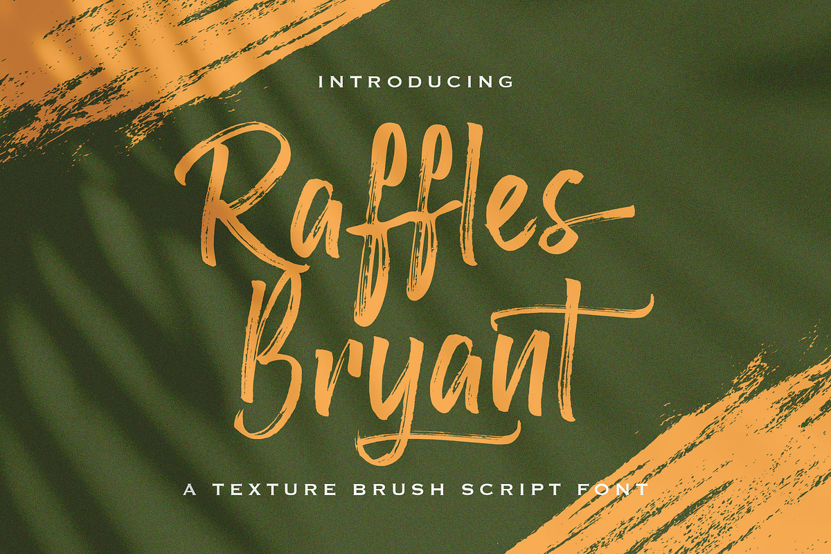Raffles Bryant - Textured Brush Font, a Handwritten Font by StringLabs (Photo 1 of 12)
