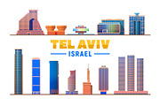 Tel Aviv Israel vector skyline, a Background Graphic by Sky and glass (Thumbnail 7 of 7)