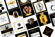 Black Gold Instagram Templates., a Social Media Template by MORION (Thumbnail 2 of 3)