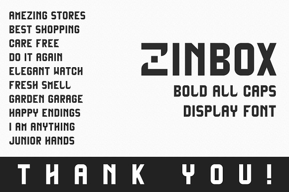 Zinbox - Bold Display Font preview 3