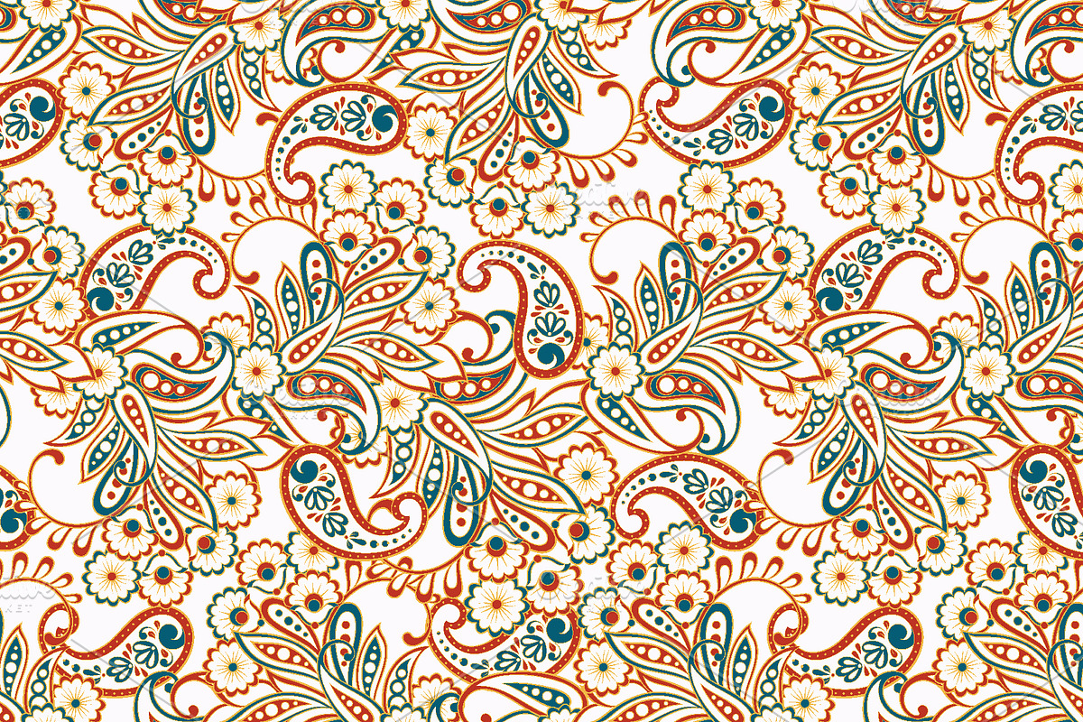 Pailsy seamless fabric pattern, a Pattern Graphic by antalogiya (Photo 2 of 4)