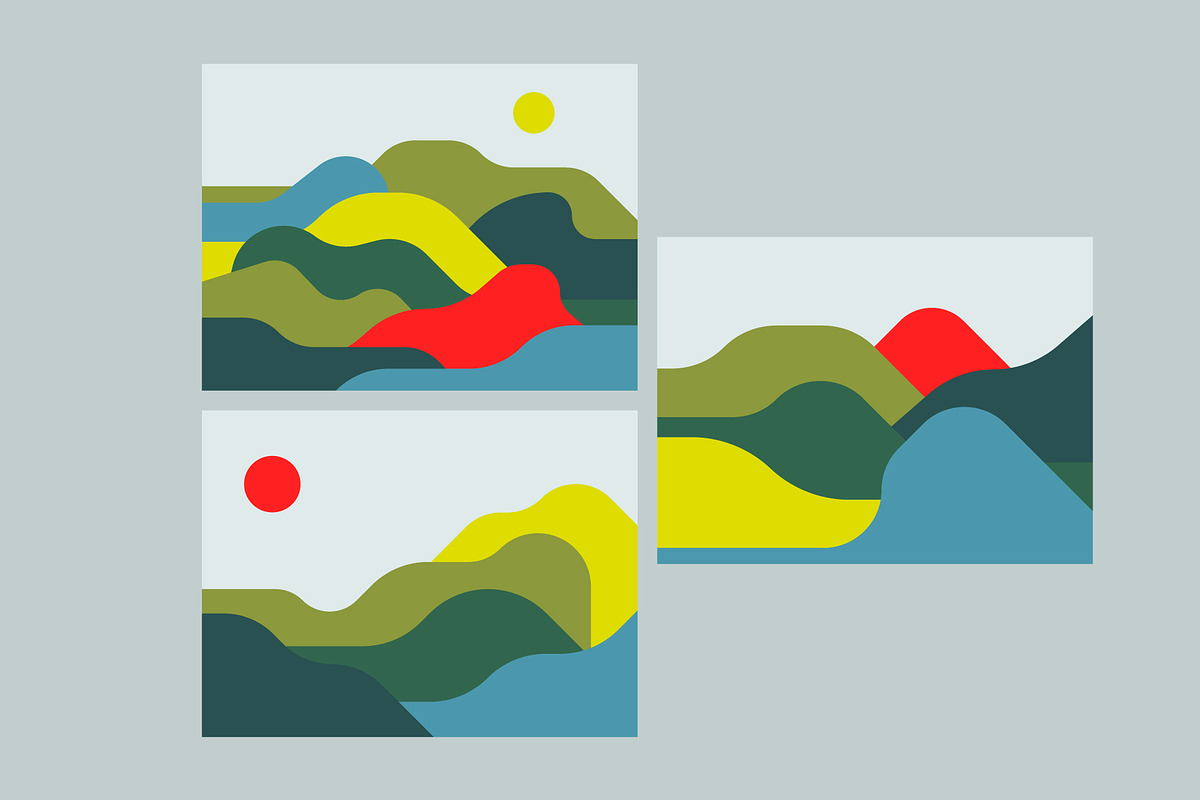 Colorful Landscapes, a Background Graphic by Léo Alexandre (Photo 6 of 12)