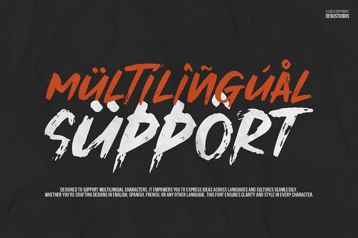 Higher Peace | Rough Brush Duo Font, a Font by Denustudios (Photo 12 of 13)