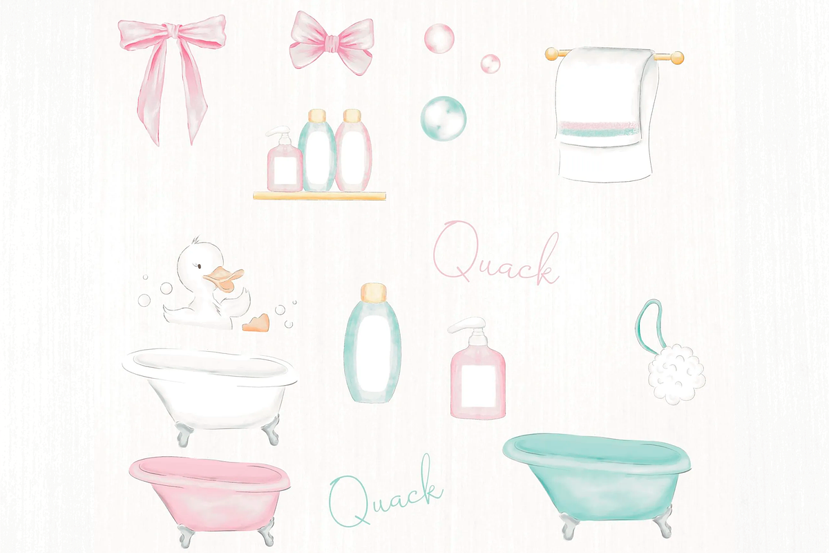 Digital Kit - Bath Time - Ducklings, an Illustration by Lolytop Studio (Photo 3 of 5)