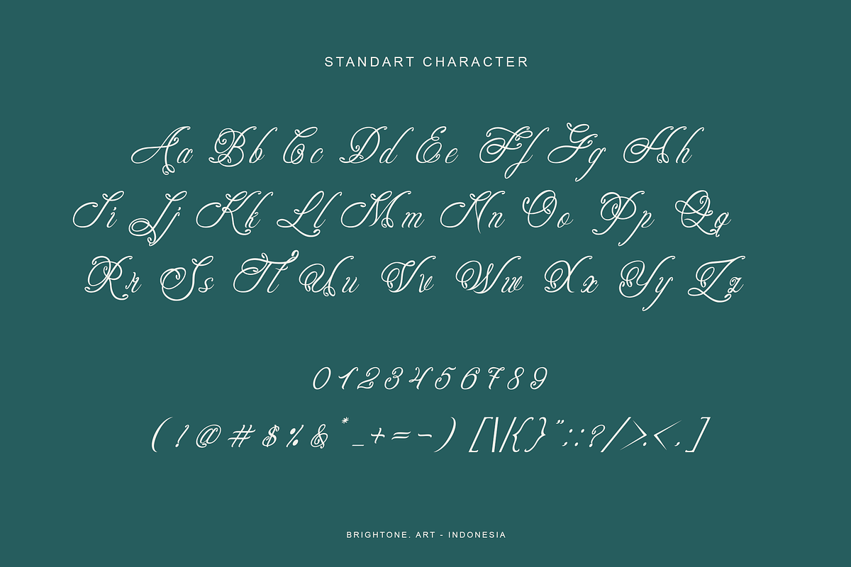 Rosallia Button - Beauty Script Font, a Script Font by Brightone (Photo 2 of 8)