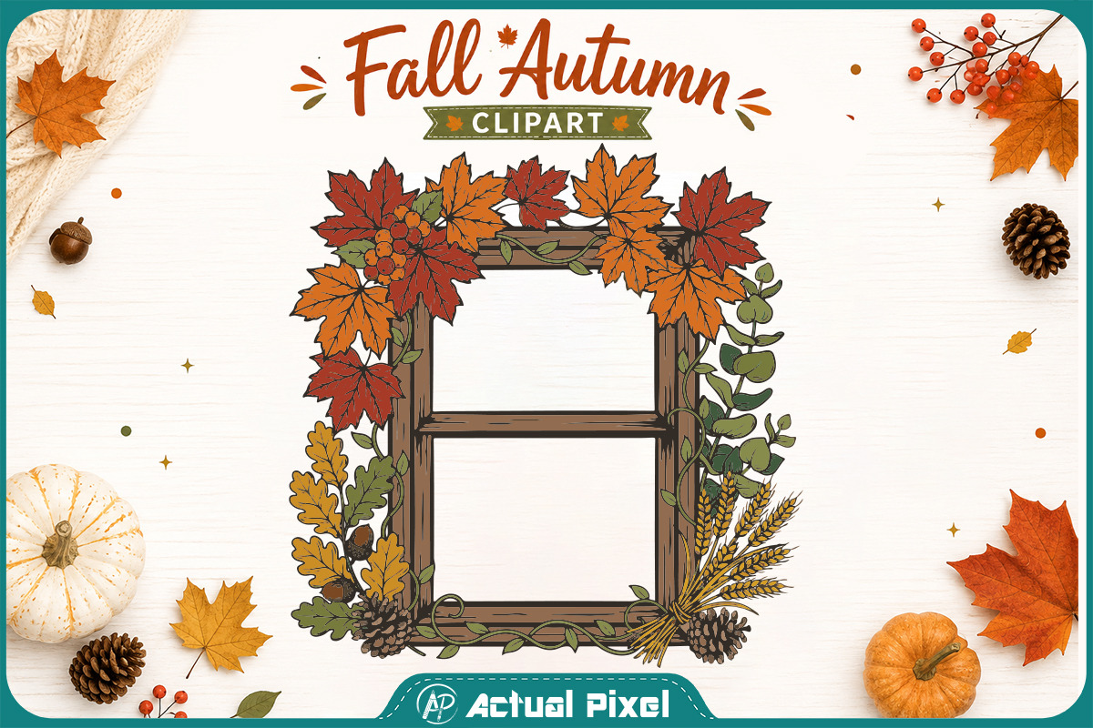 Fall Autumn Clipart Bundle, a Seasonal Illustration by Actual Pixel (Photo 10 of 21)