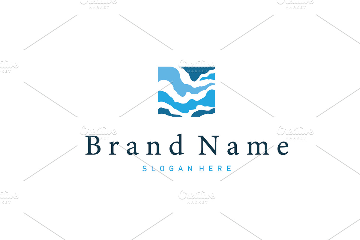 Modern Ocean Wave Logo Design, a Branding & Logo Template by Maylianaw28 (Photo 1 of 2)