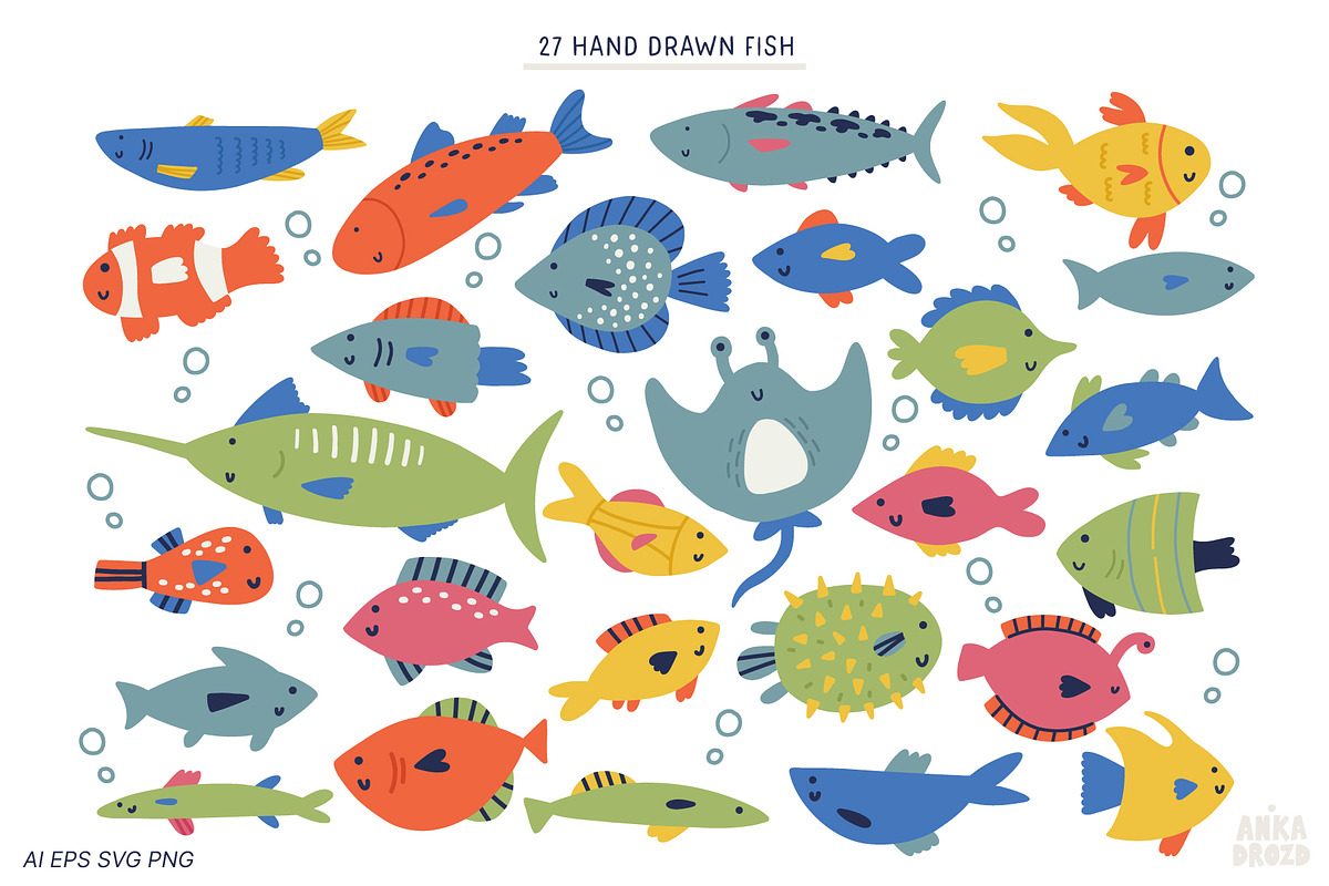 Aquatic Life, an Animal Illustration by AnkaDrozd (Photo 3 of 12)