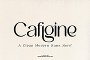 Cafigine | Modern Sans Serif Font, a Sans Serif Font by Andrimada Creative (Thumbnail 1 of 13)