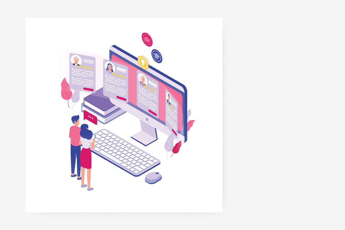 Hiring and recruitment concept, a Work Illustration by Good Studio (Photo 2 of 3)