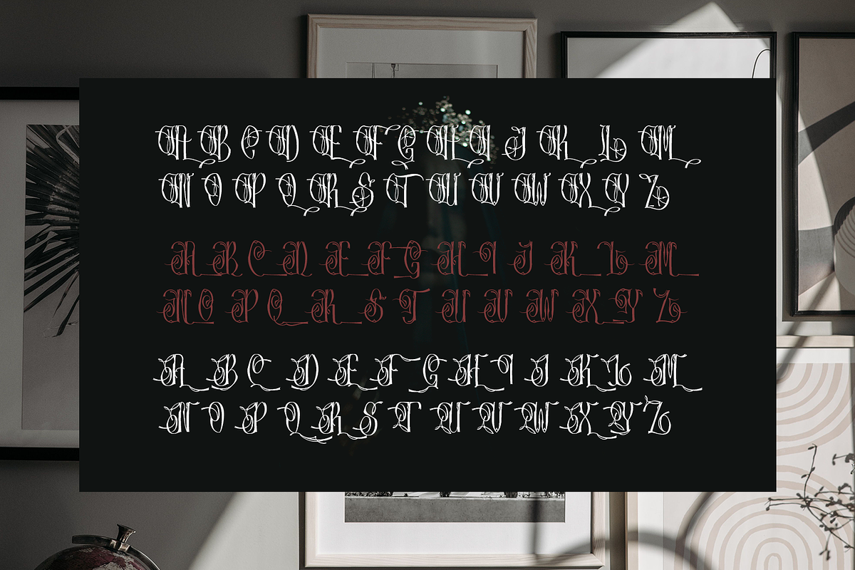 Nomgrave - Vintage Hancrafted Font, a Blackletter Font by madeDeduk (Photo 6 of 8)