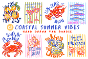 Coastal Summer Vibes PNG Bundle, a Seasonal Illustration by LemonDesign (Thumbnail 1 of 9)