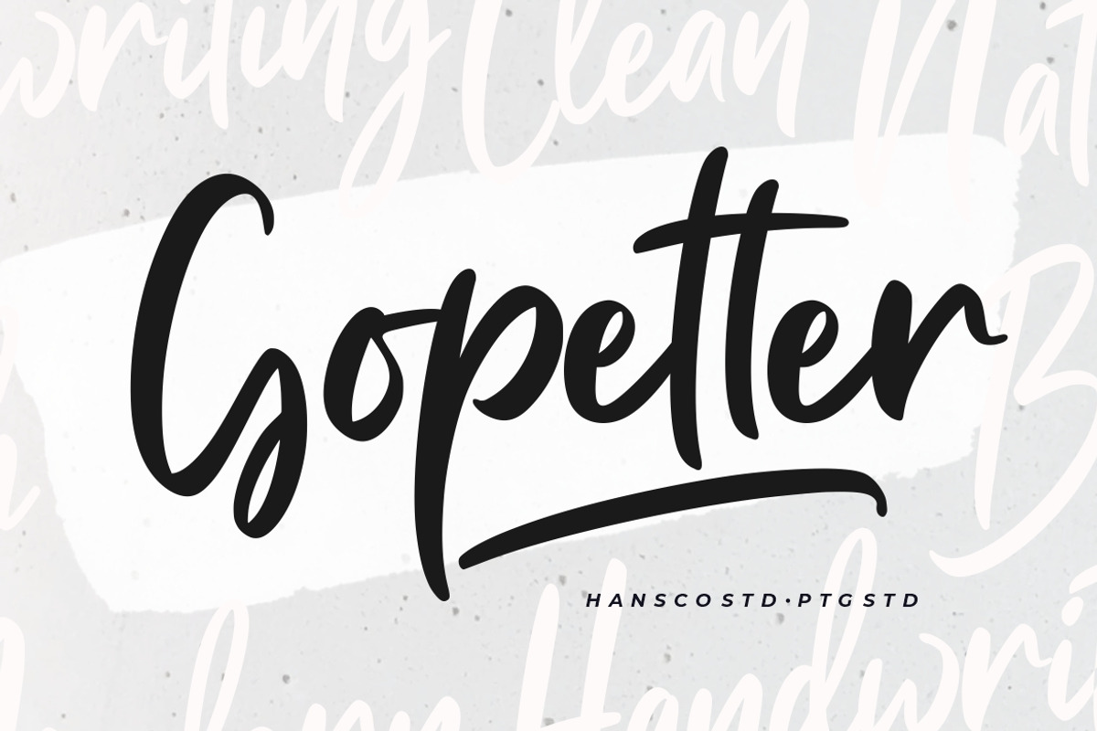 Gopetter Handwriting Font, a Handwritten Font by Burhan Afif (Photo 7 of 7)