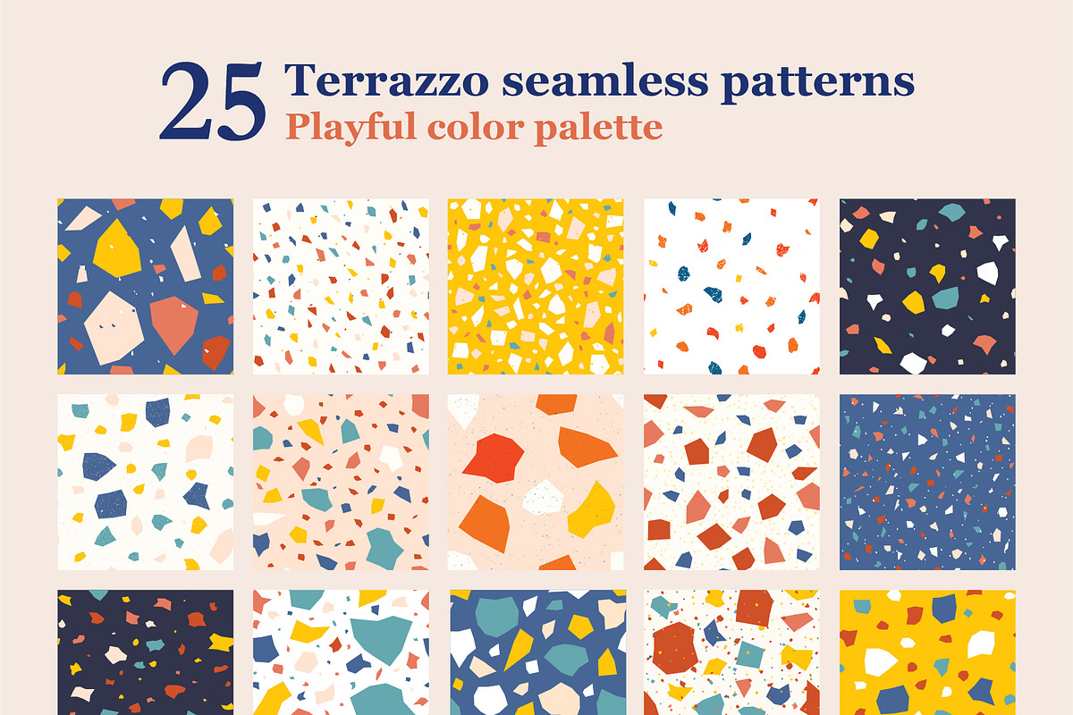 100 Terrazzo seamless pattern Bundle, a Pattern Graphic by museberry (Photo 19 of 23)