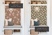 Boho Entryway Wallpaper Mockup, a Household Mockup by LinnestCreative (Thumbnail 3 of 5)