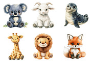 Watercolor Vintage Animal Plush Toys, an Illustration by SinaCreation (Thumbnail 3 of 7)