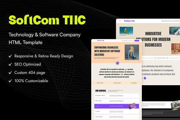 Softcom TNC - Modern Agency Website preview 6