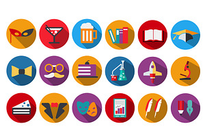 Icons style flat, an Icon by AlexZeL