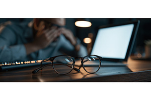 Stressed Professional With Glasses, an Architecture Photo by piter.goskov