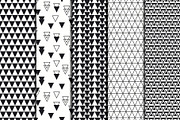 Triangles Vector Seamless Patterns, a Pattern Graphic by Krolja (Thumbnail 2 of 4)