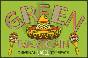 Green Mexican Typeface