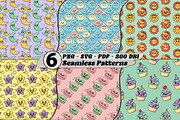 Kawaii Character Seamless Patterns, a Pattern Graphic by one-touch (Thumbnail 1 of 17)