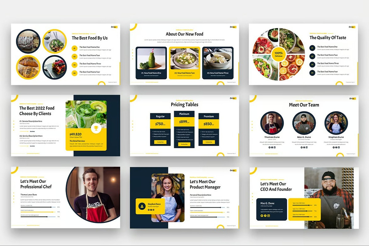 Orica - Food & Kitchen Keynote, a Presentation Template by Fit-tee (Photo 4 of 6)