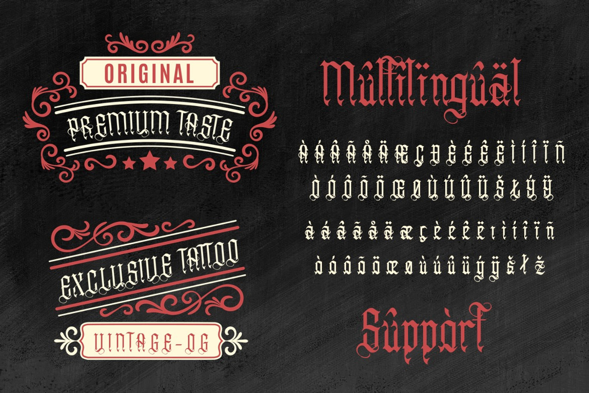 Anuaki Eclipse - Vintage Blackletter, a Blackletter Font by Dhabee (Photo 7 of 15)