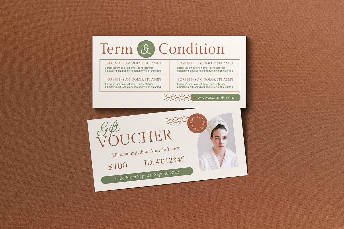 Ivory Minimalist Beauty&Spa Voucher, a Card Template by graphicook (Photo 1 of 3)
