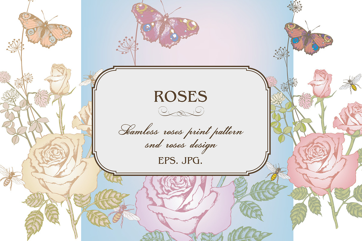 Design of roses, a Pattern Graphic by Designs by Helen Trupak (Photo 1 of 5)
