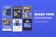 Volleyball Instagram Social Media, a Marketing Template by Daring Digies (Thumbnail 5 of 10)