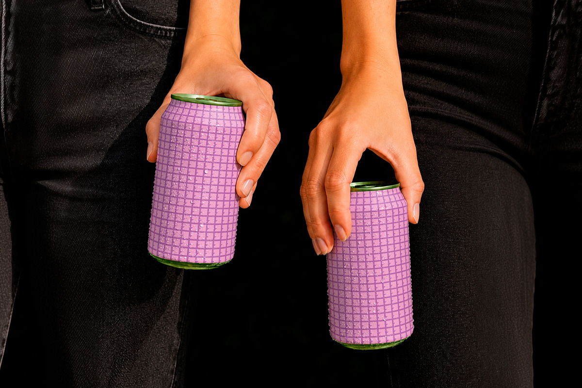 Two Hands Holding Beer Cans Mockup, a Cups & Container Mockup by The Rose Project (Photo 3 of 3)