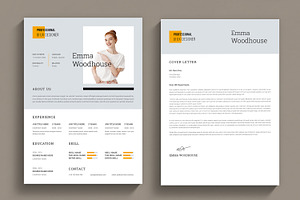 Minimal Resume Layout, a Resume Template by MightyDesign
