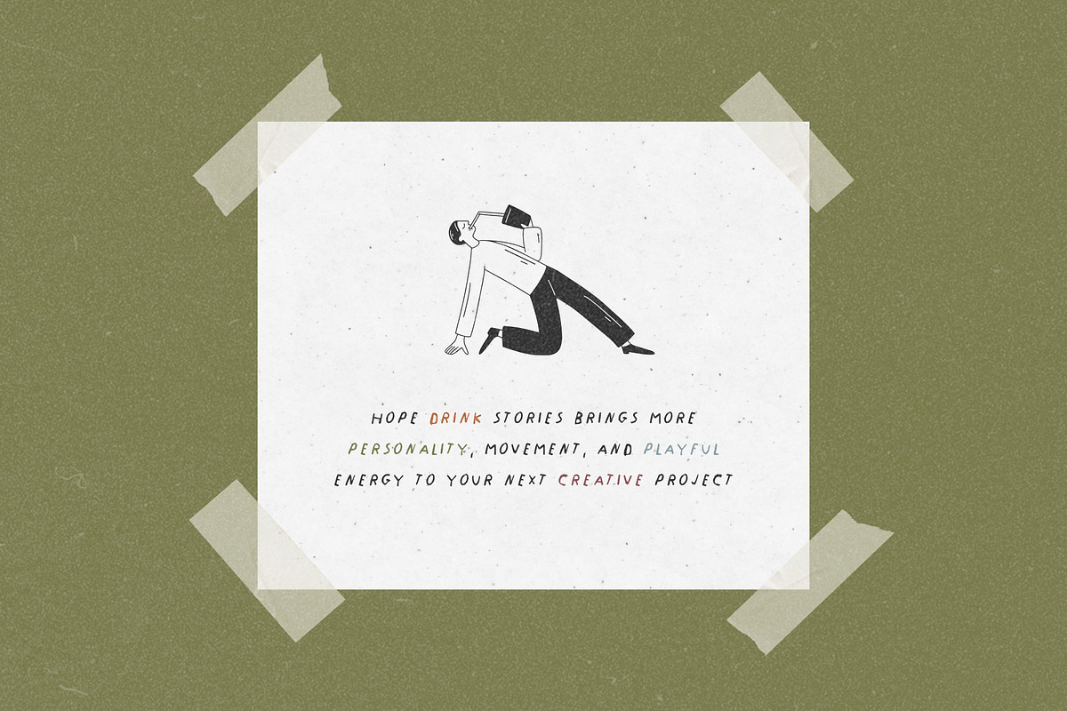 Drink Stories: 45 Character Pack, a Food Illustration by Veyla (Photo 12 of 12)