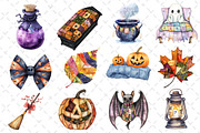 Patchwork Halloween Clipart, an Illustration by Dream Creation (Thumbnail 4 of 4)
