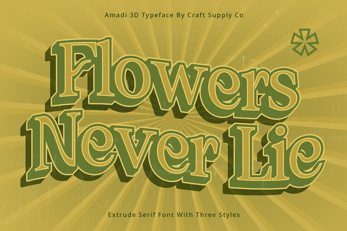Amadi 3D, a Serif Font by Craft Supply Co. (Photo 7 of 8)