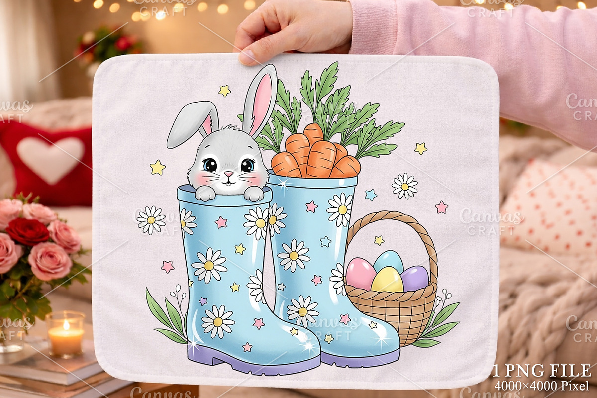 Easter Cowboy Boots PNG, an Illustration by Canvas Craft (Photo 1 of 6)