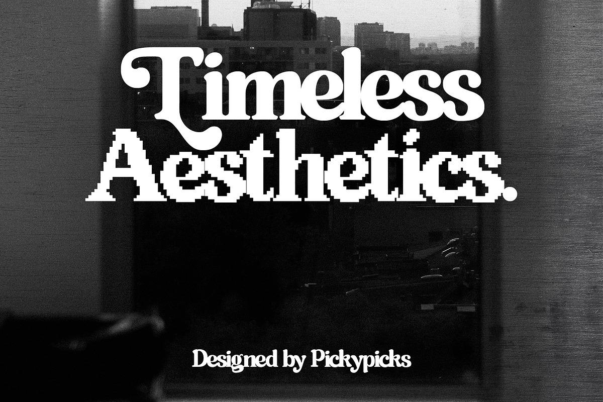 Meraki – Retro Serif Display Font, a Serif Font by PickyPicks (Photo 2 of 12)