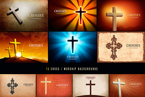 Corss / Worship Backgrounds, a Graphic by DesignWorkz