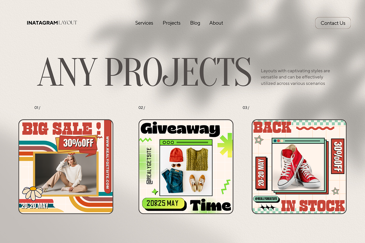 Instagram Post Template, a Social Media Template by Visuallay (Photo 4 of 10)