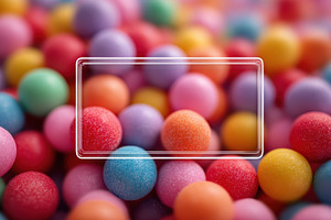 Colorful candy balls sweet treats ba, a Photo by Pixeness Studio