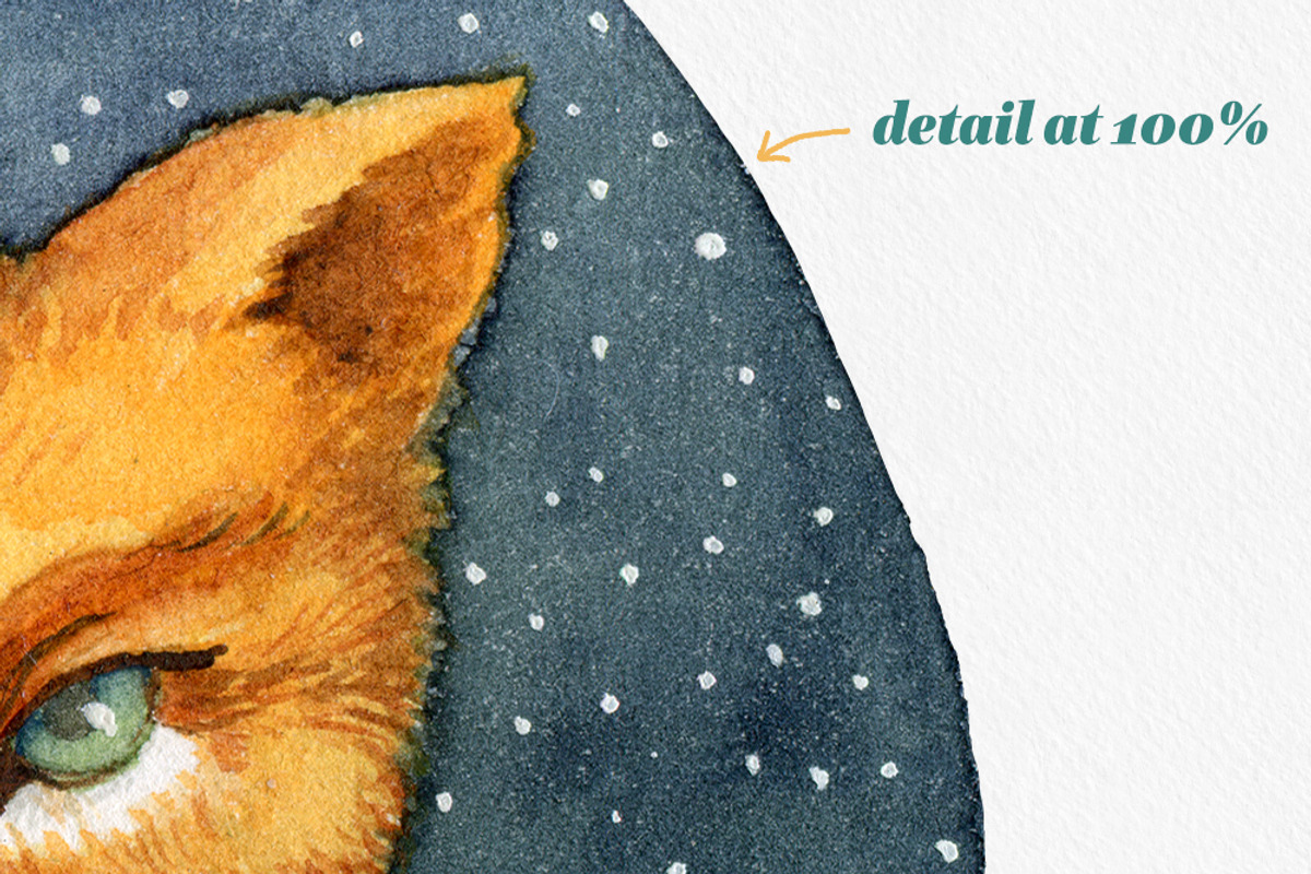 Watercolor Christmas Medallions, an Animal Illustration by Watercolor Nomads (Photo 3 of 3)