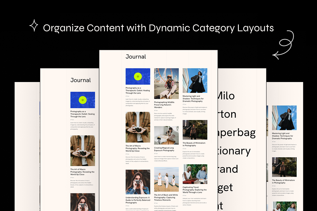 Folio - Minimal Portfolio & Gallery, an UI Kit Template by YoArts (Photo 2 of 5)