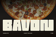 Bavon - Chunky Food Sans Font, a Sans Serif Font by Pandeka Studio (Thumbnail 1 of 9)