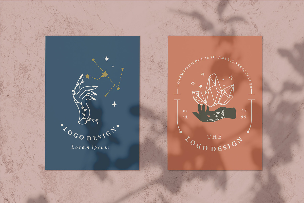 Hand occult logo template 1#, a Branding & Logo Template by Piixypeach (Photo 8 of 9)