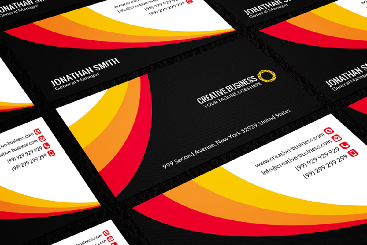 Corporate Bisiness Card CM034, a Business Card Template by annozio (Photo 4 of 4)