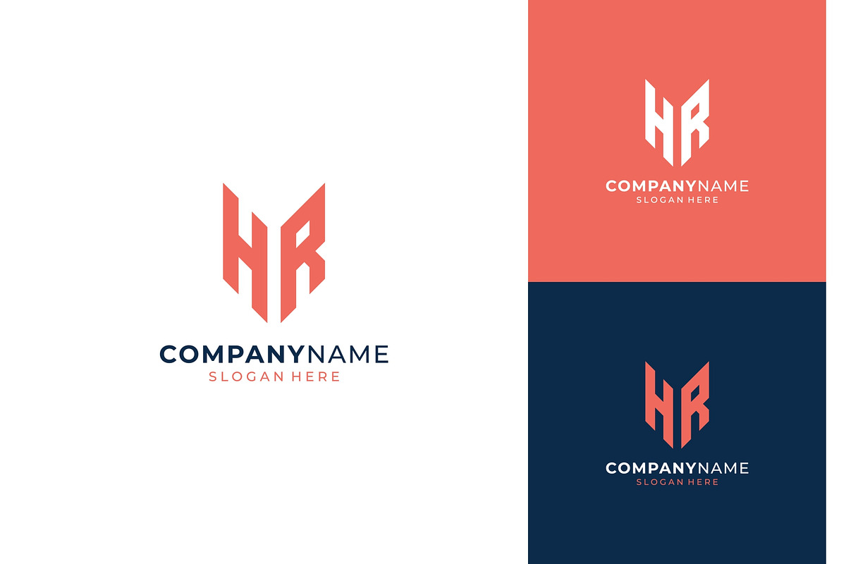 Initial Letter HR Geometric Logo, a Branding & Logo Template by ika trisiana (Photo 1 of 2)