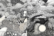20 Seamless Zentangle Zen Patterns, a Pattern Graphic by Nordic Design (Thumbnail 6 of 9)
